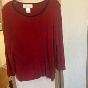 Evan picone Red Long Sleeve sweater xl